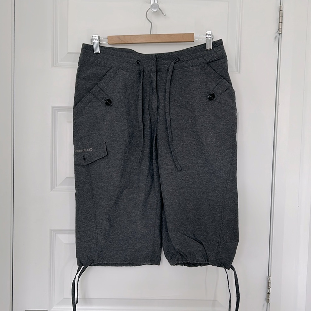 MERRELL - bermuda wide leg grey cargo opti-wick outdoor ups 50 size 8